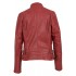Dames leren jas Rood 4060